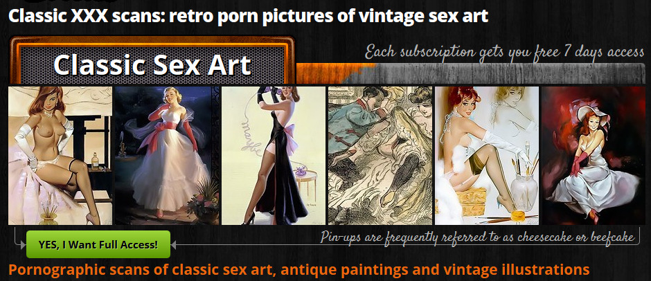 retro sexy erotic art